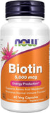 Now Biotin 5000Mcg Vcaps 60s