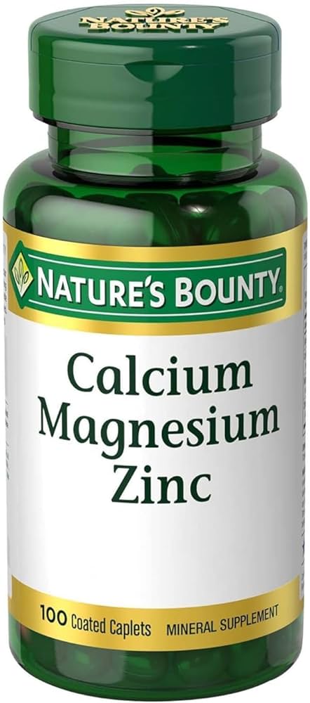 Natures Bounty Cal +Mag+Zinc Chelated+Vit D3 100 Caplets