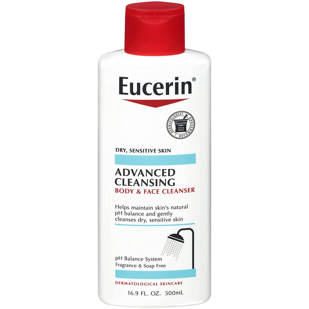 Eucerin Advance Cleansing Body & Face Cleanser 500ml