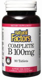 Natural Factors Complete B 100Mg Tab 90s