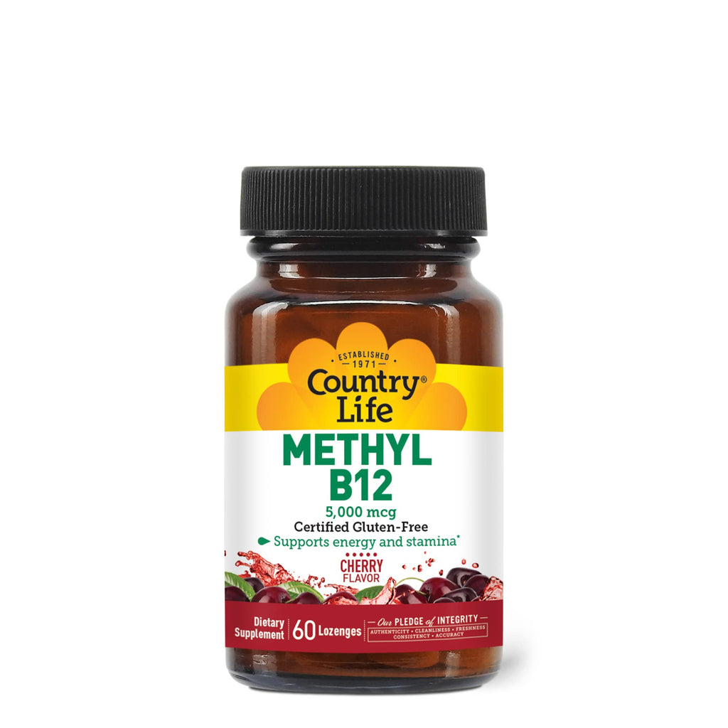 Country Life Methyl B12 5000 Mcg Cherry Lozenges 60'S