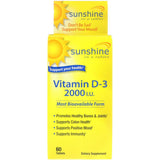 Sunshine Vitamin D-3 2000Iu 60s