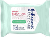 J&J Daily Essentials For All Type Of Skin Wipes 25