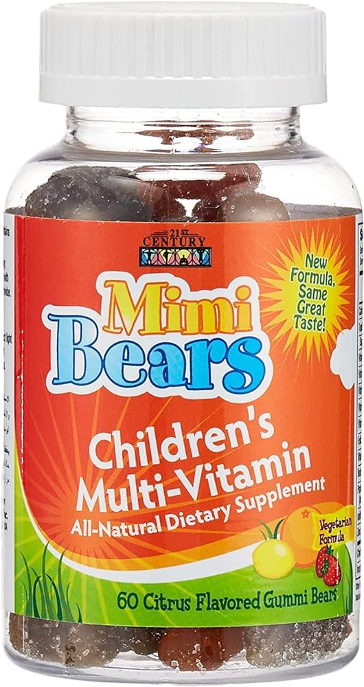 21St Century Mimi Bears Child Multi-Vit + Extra D 60s