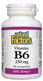 Natural Factors Vitamin B6 Pyridoxine 50 Mg Tab 90s