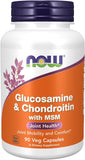 Now Glucosamine And Chondroitin With MSM 90 Vege Capsules