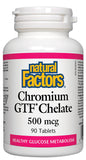Natural Factors Chromium GTF Chelate 500Mcg Tabs 90s