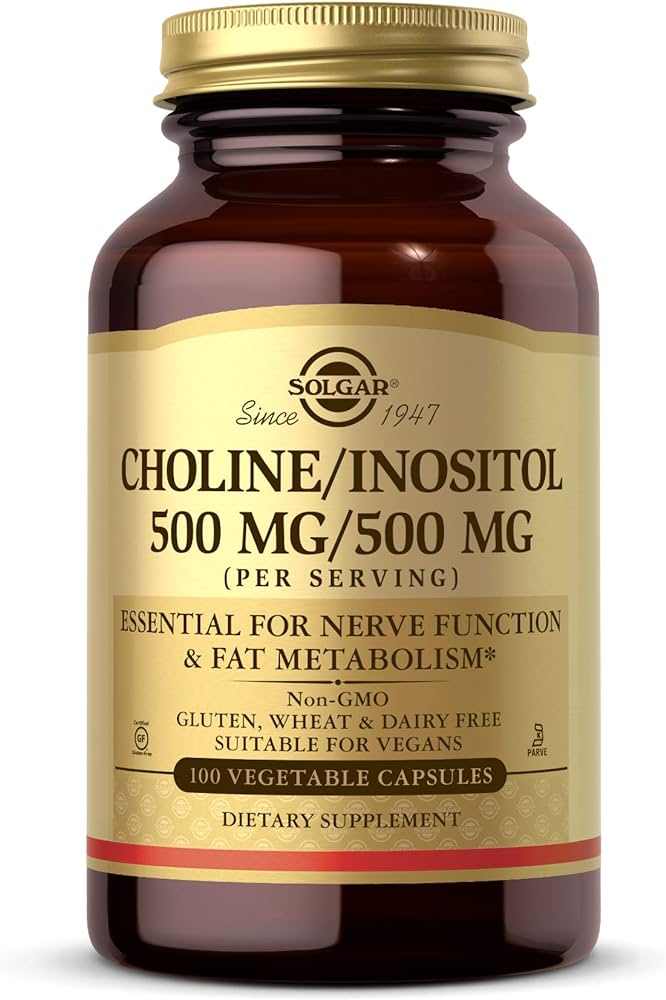 Solgar Choline Inositol 500Mg/500Mg Veg Caps 100s