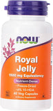 Now Royal Jelly 60S 1500Mg Cap