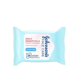 Johnson & Johnson Daily Essential For Dry Skin Wipes 25s