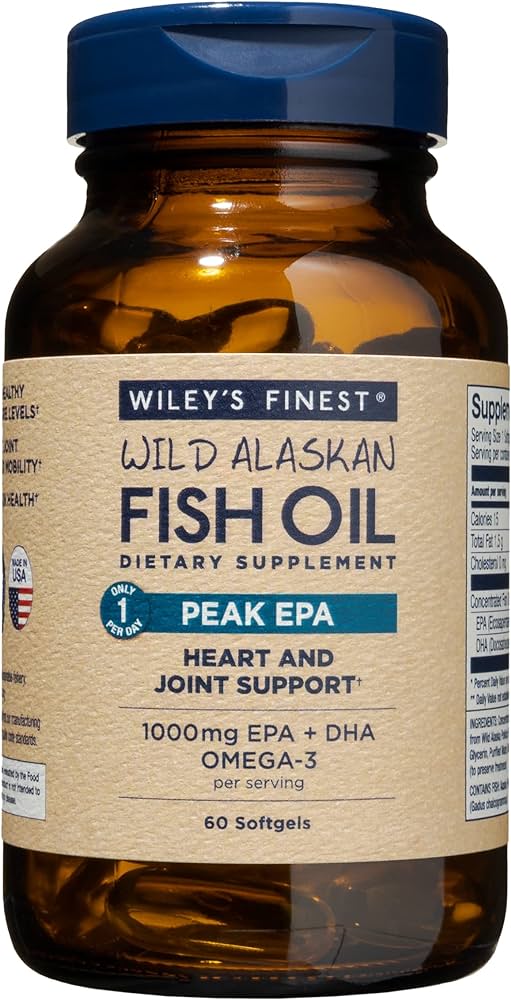 Wileys Peak Omega-3 EPA Soft Gels - 60 Capsules