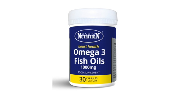 Basic Nutrition Omega 3 Fish Oils 1000 Mg Caps 30s