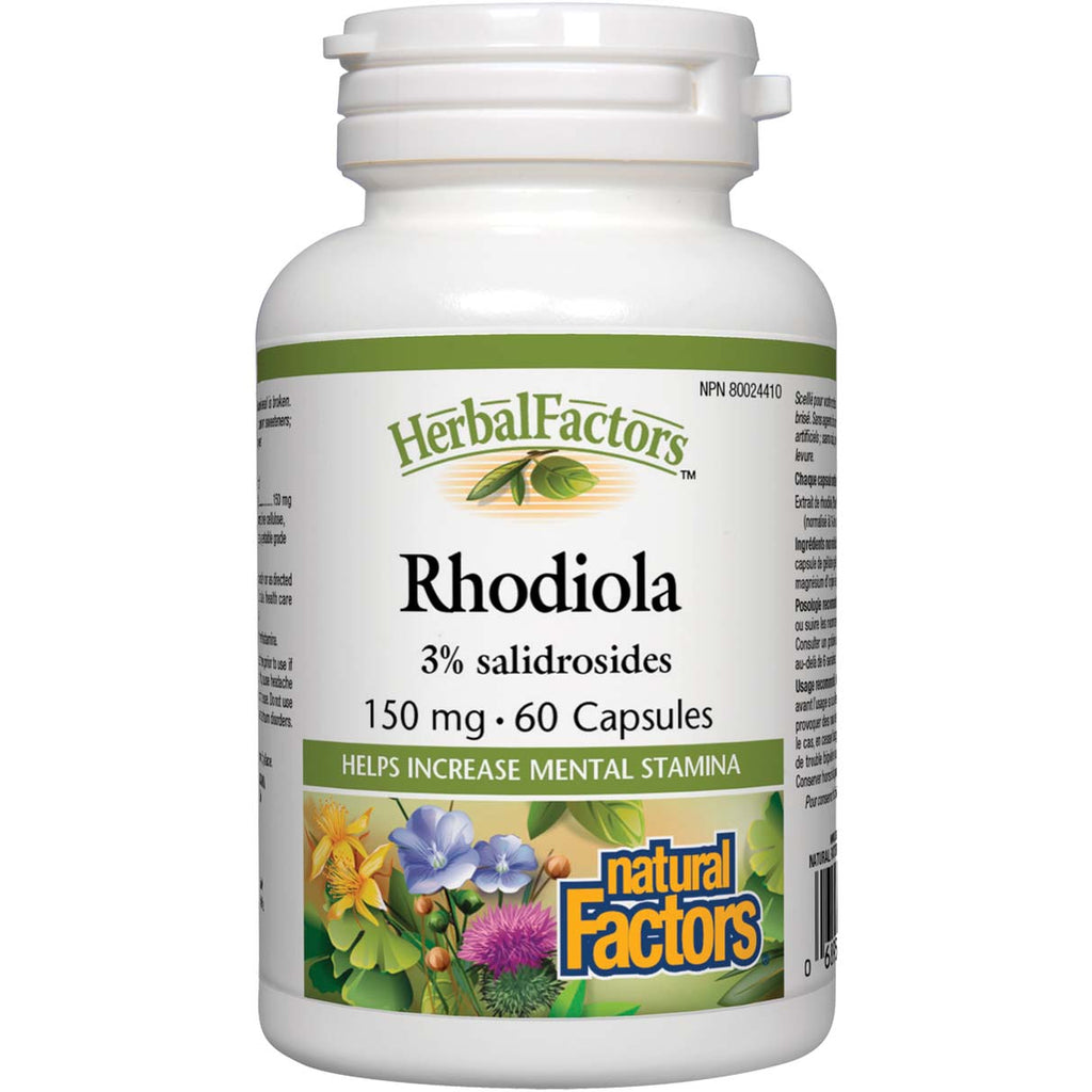 Natural Factors Rhodiola 150Mg Caps 60s