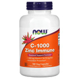 Now C-1000 Zinc Immune 180 Vegeterian Caps
