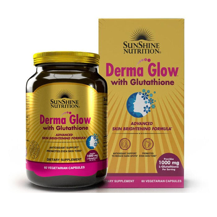 Skin Whitening Supplement - Sunshine Derma Glow With Glutathione 1000 Mg Caps 60S - Dermame.Com Skin Whitening Supplement - Sunshine Derma Glow With Glutathione 1000 Mg Caps 60S - Dermame.Com
