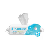 Pureborn Wipes Single 60's