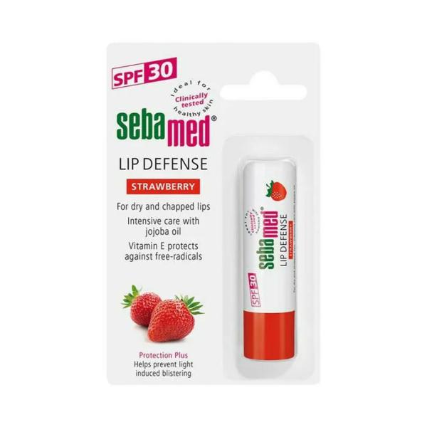Sebamed Lip Defense Stick Adult Strawberry SPF30 4.8gm