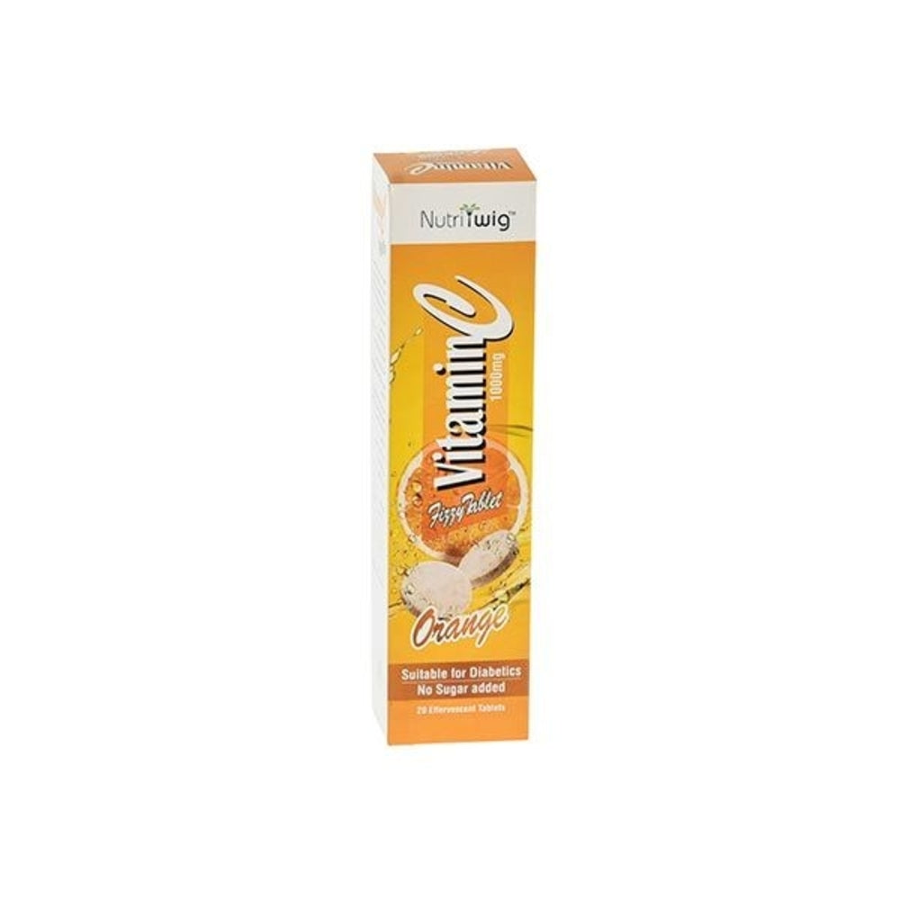 Nutriwig Vitamin C 1000 Effervescent Tabs Orange 20s