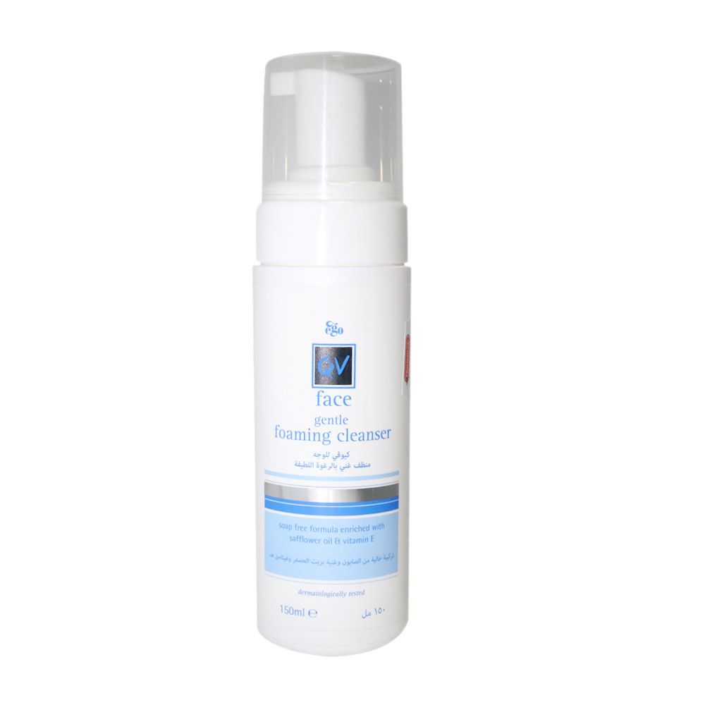 QV Gentle Foaming Face Cleanser with Safflower Oil & Vitamin E, 150ml