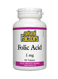 Natural Factors Folic Acid 1Mg 90Tab