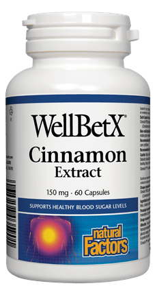 Natural Factors Wellbetx Cinnamon Extract 150Mg 60Caps