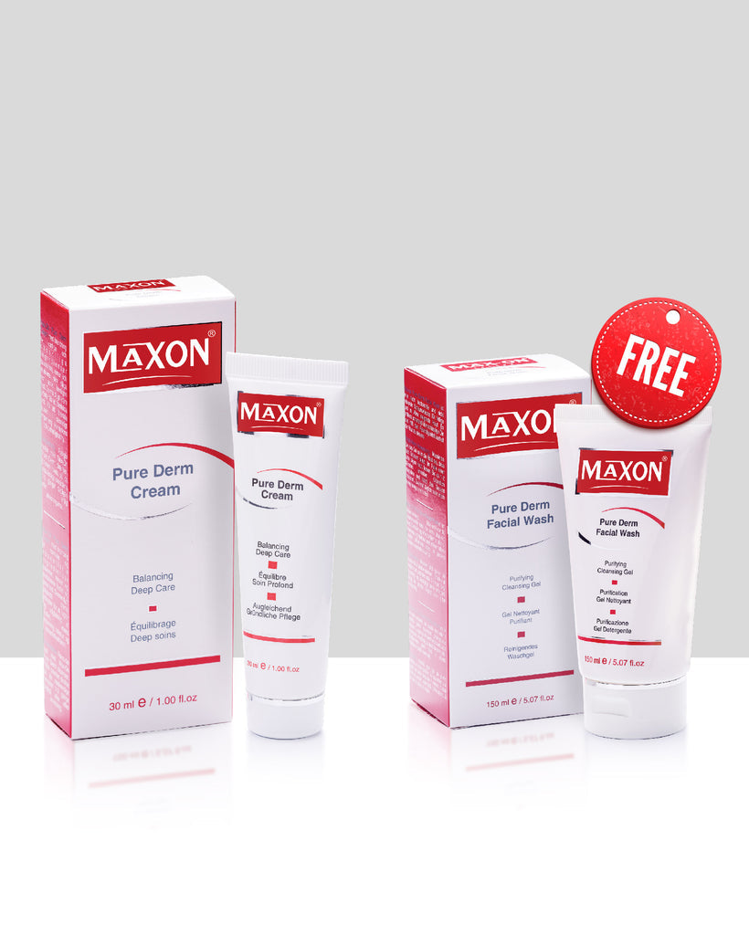 Max On Pure Derm Cream + Facial Wash